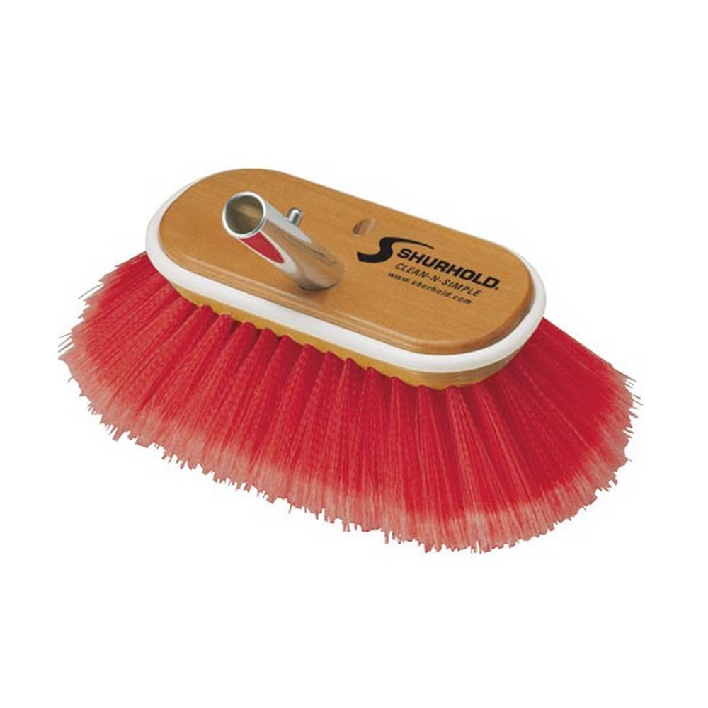 Shurhold 6" Combo Deck Brush - Soft & Medium 1 Shurhold 6" Combo Deck Brush for Soft Washing and Hard Scrubbing
