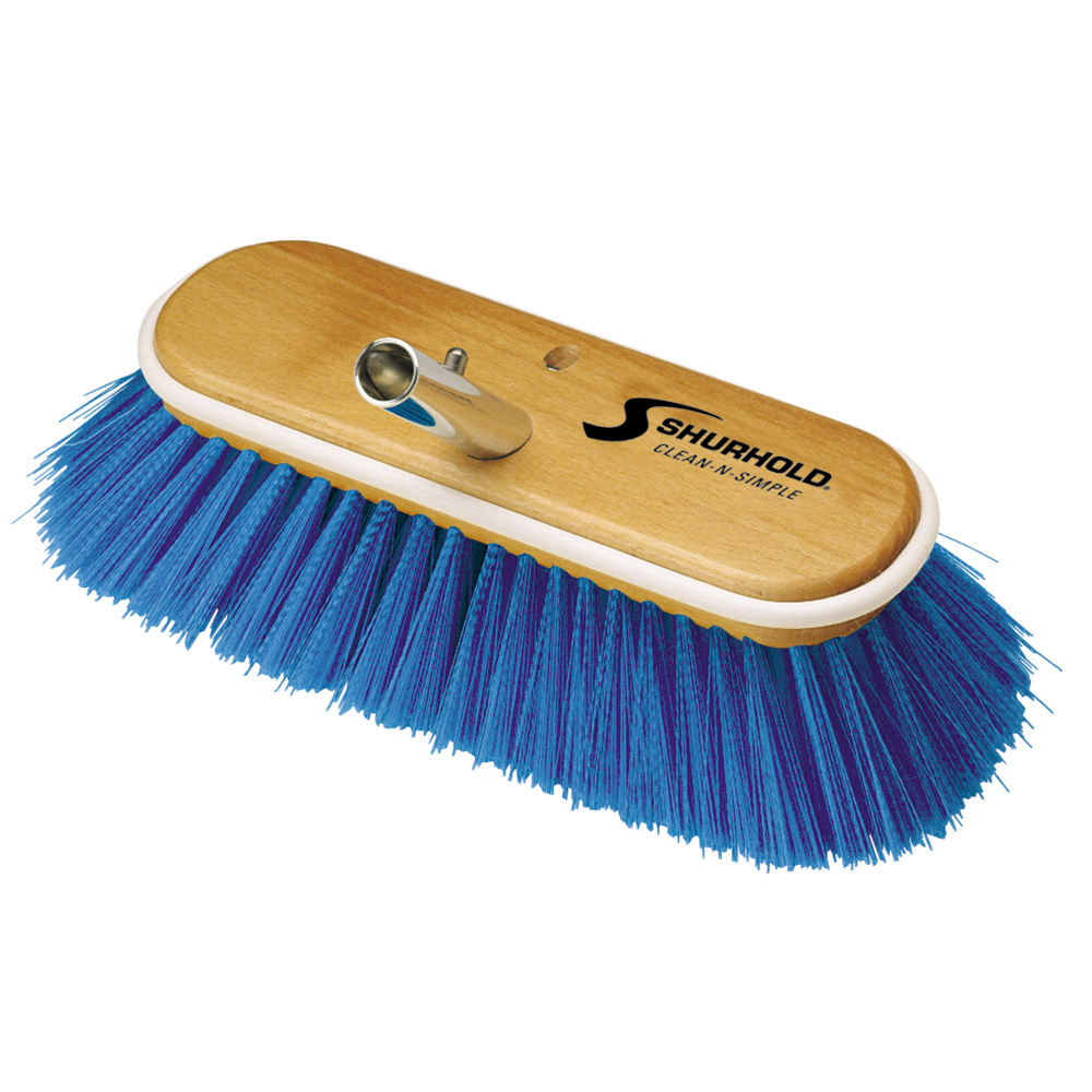 Shurhold 10" Extra-Soft Deck Brush - Blue Nylon Bristles 1 Shurhold 10" Extra-Soft Deck Brush - Blue Nylon Bristles