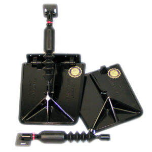 Smart Tab SX Composite Trim Tabs by Lectrotab 9.5&rdquo; x 10&rdquo; for 18'-20&rsquo; Boat with 150 - 240HP - Black