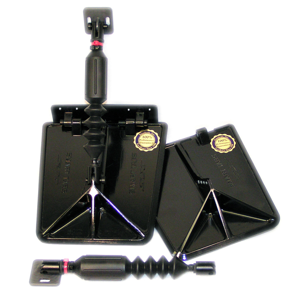 Smart Tab SX Composite Trim Tabs by Lectrotab 9.5” x 10” for 15'-18‘ Boat with 60 - 135HP - Black 1 Smart Tab SX Composite Trim Tabs by Lectrotab 9.5” x 10” for 15'-18‘ Boat with 60 - 135HP - Black