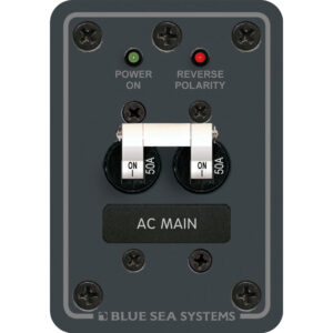 Blue Sea Systems 8079 AC Main Only Circuit Breaker Panel - White Switches