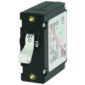 Blue Sea Systems 7226 AC/DC Single Pole Magnetic World Circuit Breaker - 40AMP