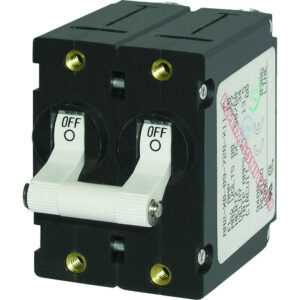 Blue Sea Systems 7233 A-Series Double Pole Toggle - 10AMP - White