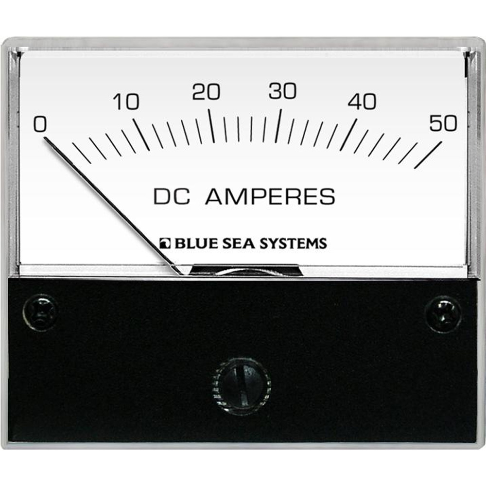 Blue Sea Systems 8022 DC Analog Ammeter - 2-3/4 Face, 0-50 AMP DC 1 Blue Sea Systems 8022 DC Analog Ammeter - 2-3/4 Face, 0-50 AMP DC