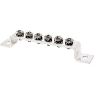 Blue Sea Systems 2306 MiniBus 100AMP Common BusBar Grounding BusBar 6 x 8-32 Screw Terminal