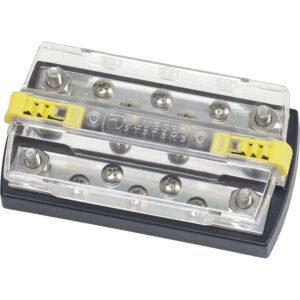 Blue Sea Systems 2722 DualBus Plus 1/4" Stud, 5 x 10-32 Screw Terminal