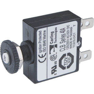 Blue Sea Systems 7061 40A Push Button Thermal with Quick Connect Terminals