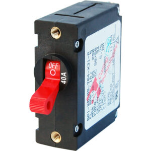 Blue Sea Systems 7225 AC / DC Single Pole Magnetic World Circuit Breaker - 40 Amp