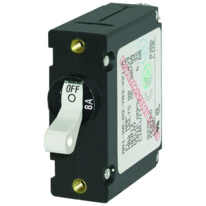 Blue Sea Systems 7299 AC / DC Single Pole Magnetic World Circuit Breaker - 8 Amp