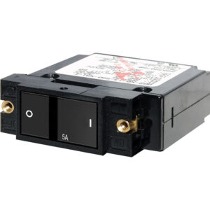 Blue Sea Systems 7400 Single Pole Small Case 2" Flat Rocker Circuit Breaker - 5 Amp