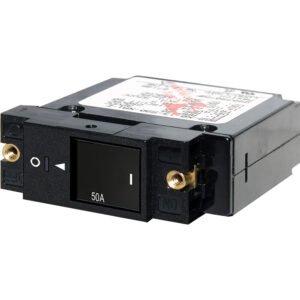 Blue Sea Systems 7433 Single Pole Small Case 2" Slot Reset Rocker Circuit Breaker - 50 Amp