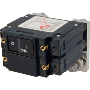 Blue Sea Systems 7476 C - Series Flat Circuit Breaker, Single and Double Pole - 200 Amp