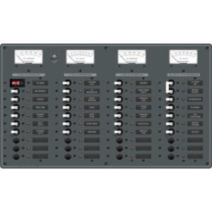 Blue Sea Systems 8095 AC Main +8 Positions / DC Main +29 Positions Toggle Circuit Breaker Panel (White Switches)