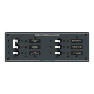 Blue Sea Systems 8099 AC Main +4 Positions Toggle Circuit Breaker Panel (White Switches)