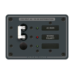 Blue Sea Systems 8129 AC Main + Branch A-Series Toggle Circuit Breaker Panel (230V) - Main + 1 Position