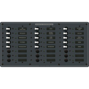 Blue Sea Systems 8165 AV 24 Position 230v (European) Breaker Panel - White Switches