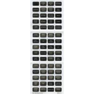 Blue Sea Systems 8214 Black Small Format Label Kit - 60 Labels