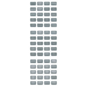Blue Sea Systems 8217 Grey Small Format Label Kit - 60 Labels
