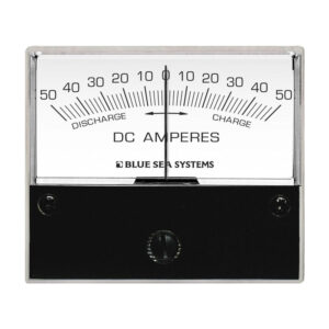 Blue Sea Systems 8252 DC Zero Center Analog Ammeter - 2-3/4" Face, 50-0-50 Amperes DC