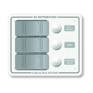 Blue Sea Systems 8274 Water Resistant Panel - 3 Position - White - Vertical Mount