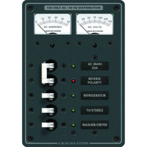 Blue Sea Systems 8409 AC Main + 3 Positions - White