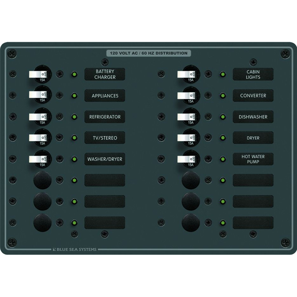 Blue Sea Systems 8461 AC 16 Position 1 Blue Sea Systems 8461 AC 16 Position