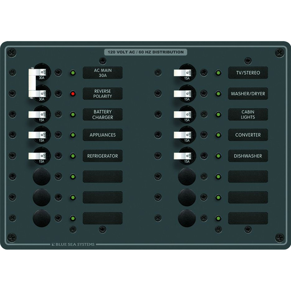 Blue Sea Systems 8464 AC Main +14 Positions 1 Blue Sea Systems 8464 AC Main +14 Positions