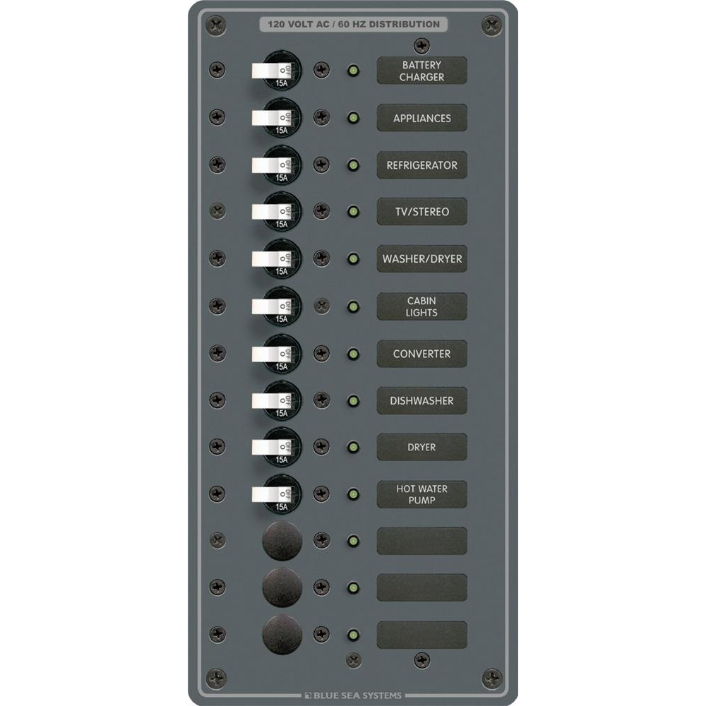 Blue Sea Systems 8480 AC 13 Position - Vertical 1 Blue Sea Systems 8480 AC 13 Position - Vertical