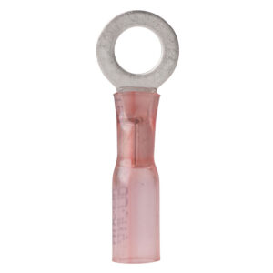 Ancor 22 - 18 Gauge - #8 Heat Shrink Ring Terminal - 25 - Pack