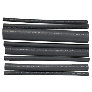 Ancor Adhesive Lined Heat Shrink Tubing - Assorted 8 - Pack, 6", 20 - 2/0 AWG, Black