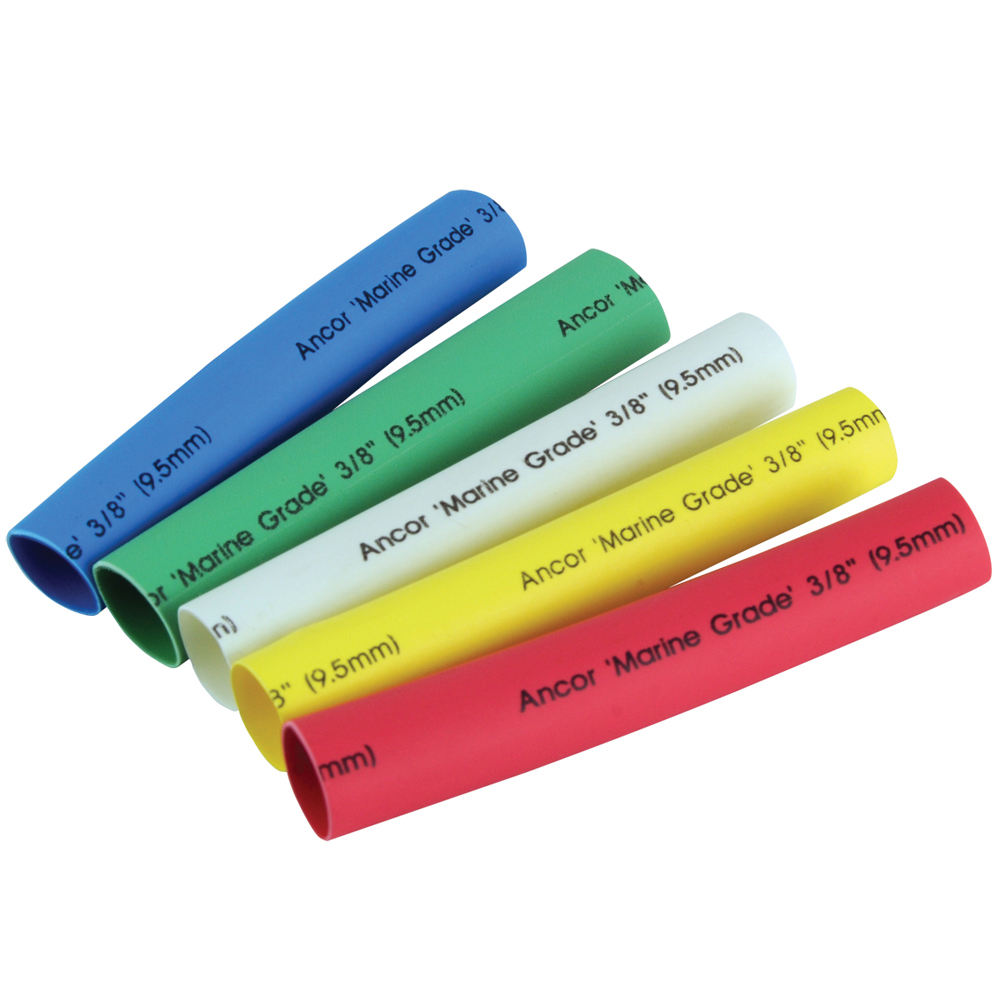 Ancor Adhesive Lined Heat Shrink Tubing - 5 - Pack, 3", 12 to 8 AWG, Assorted Colors 1 Ancor Adhesive Lined Heat Shrink Tubing - 5 - Pack, 3", 12 to 8 AWG, Assorted Colors