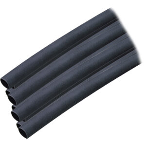 Ancor Adhesive Lined Heat Shrink Tubing (ALT) - 1/4" x 6" - 10 - Pack - Black