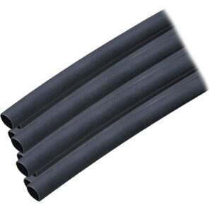 Ancor Adhesive Lined Heat Shrink Tubing (ALT) - 1/4" x 12" - 10 - Pack - Black