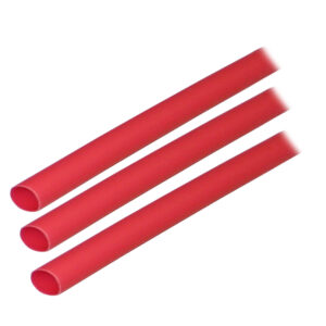 Ancor Adhesive Lined Heat Shrink Tubing (ALT) - 1/4" x 3" - 3 - Pack - Red
