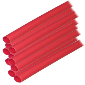 Ancor Adhesive Lined Heat Shrink Tubing (ALT) - 1/4" x 12" - 10 - Pack - Red