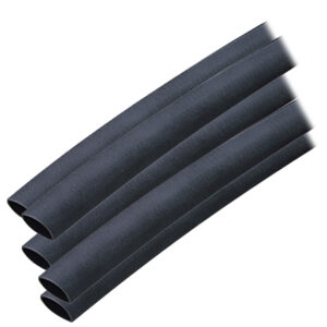 Ancor Adhesive Lined Heat Shrink Tubing (ALT) - 3/8" x 6" - 5 - Pack - Black