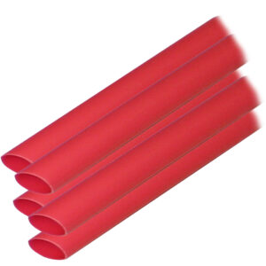 Ancor Adhesive Lined Heat Shrink Tubing (ALT) - 3/8" x 12" - 5 - Pack - Red