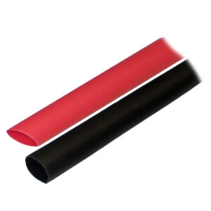 Ancor Adhesive Lined Heat Shrink Tubing (ALT) - 1/2" x 3" - 2 - Pack - Black/Red