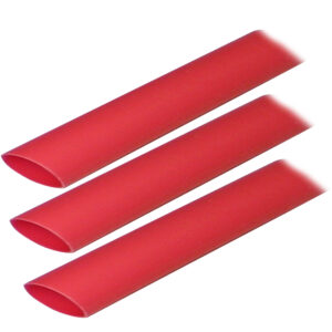 Ancor Adhesive Lined Heat Shrink Tubing (ALT) - 3/4" x 3" - 3 - Pack - Red