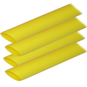Ancor Adhesive Lined Heat Shrink Tubing (ALT) - 3/4" x 12" - 4 - Pack - Yellow