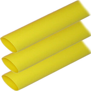 Ancor Adhesive Lined Heat Shrink Tubing (ALT) - 1" x 6" - 3 - Pack - Yellow