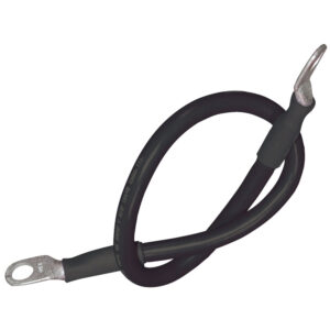 Ancor Battery Cable Assembly, 2 AWG (34mm²) Wire, 5/16" (7.93mm) Stud, Black - 32" (81.2cm)