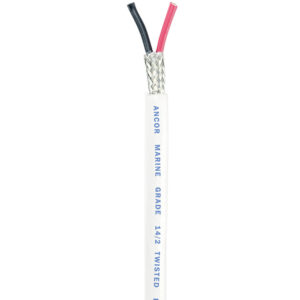 Ancor Twisted Pair with Shield - 14/2 AWG - Round - Red/Black - 250'