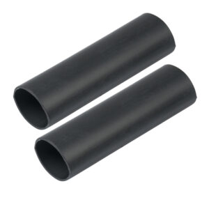 Ancor Heavy Wall Heat Shrink Tubing - 1" x 12" - 2 - Pack - Black