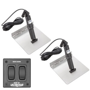 Lectrotab XKA Stainless Steel Trim Tab Kit with Rocker Switch, 9 x 12