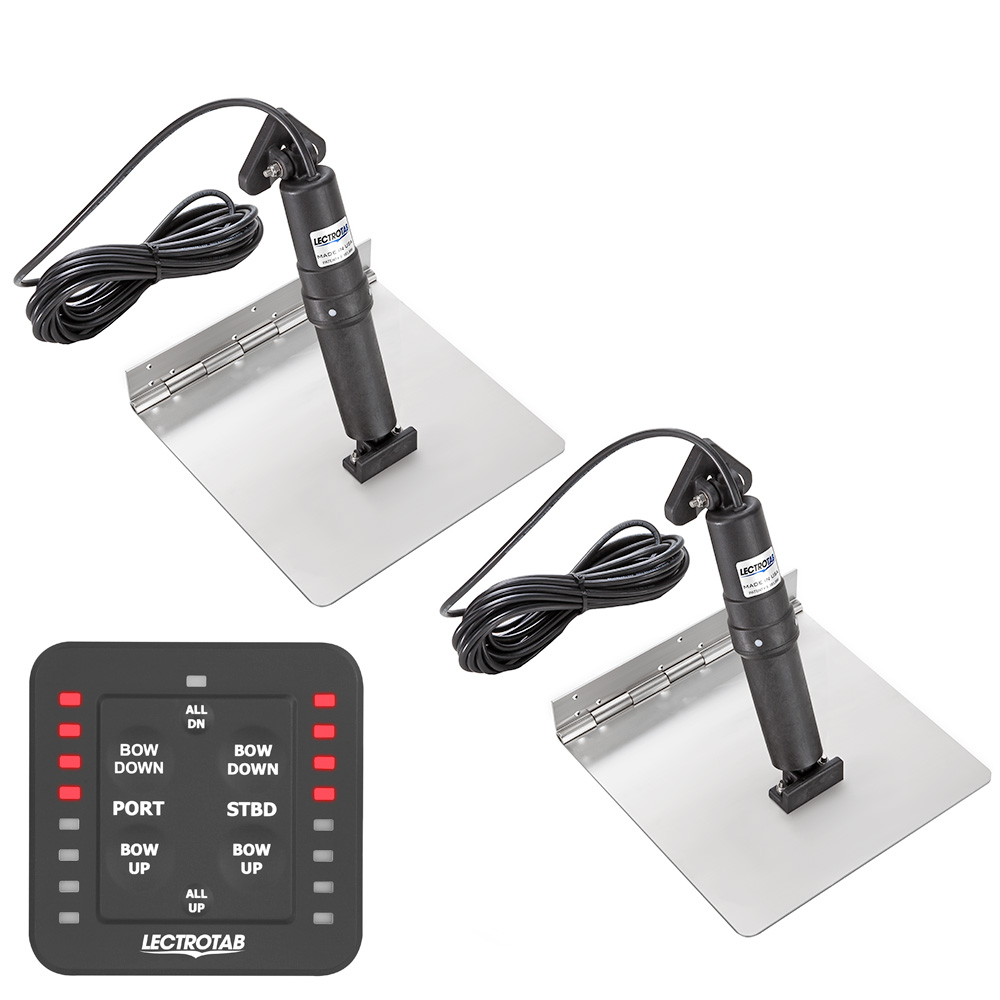 Lectrotab XKA Stainless Steel Trim Tab Kit with One-Touch Control, 12 x 9 1 Lectrotab XKA Stainless Steel Trim Tab Kit with One-Touch Control, 12 x 9