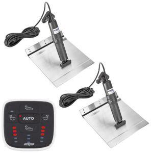 Lectrotab XKA Stainless Steel Trim Tab Kit with Automatic Leveling Control, 9 x 12