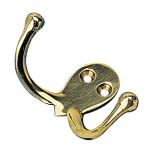 Sea-Dog Double Coat Hook - Cast Brass product image