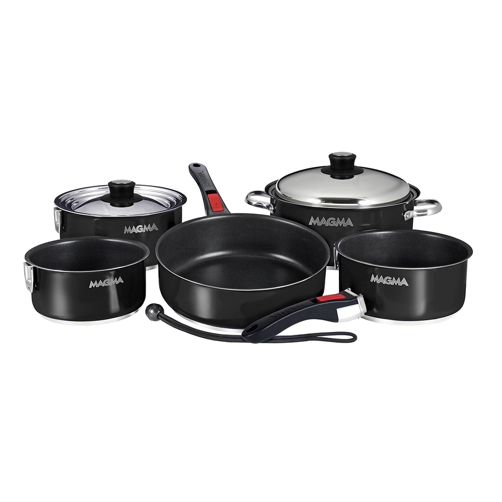 Magma Nestable 10 Piece Induction Non-Stick Enamel Finish Cookware Set - Jet Black 1 Magma Nestable 10 Piece Induction Non-Stick Enamel Finish Cookware Set - Jet Black product image
