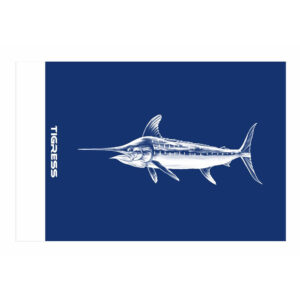 Tigress Blue Marlin Release Flag - 12" x 18" product image